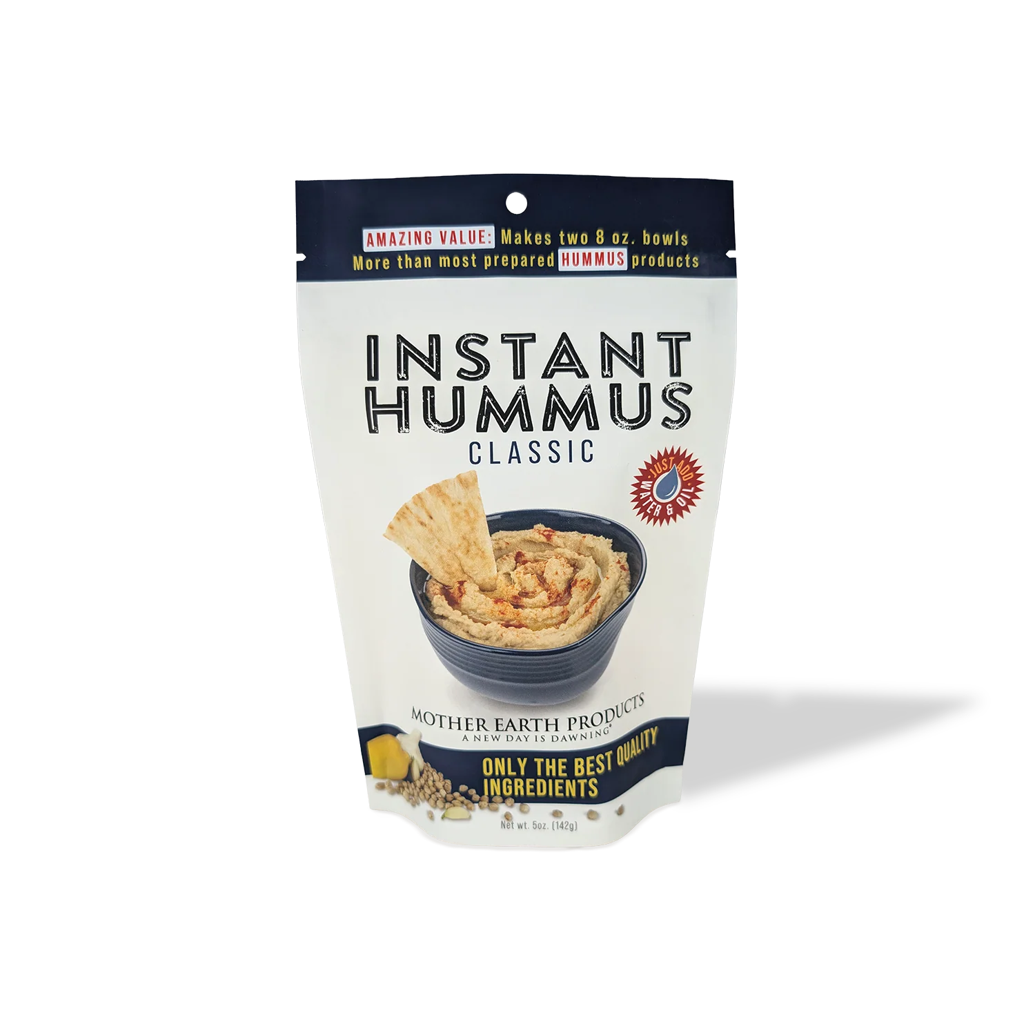 5 oz Hummus Combo Mix - Classic Original + Roasted Red Pepper - Image 3