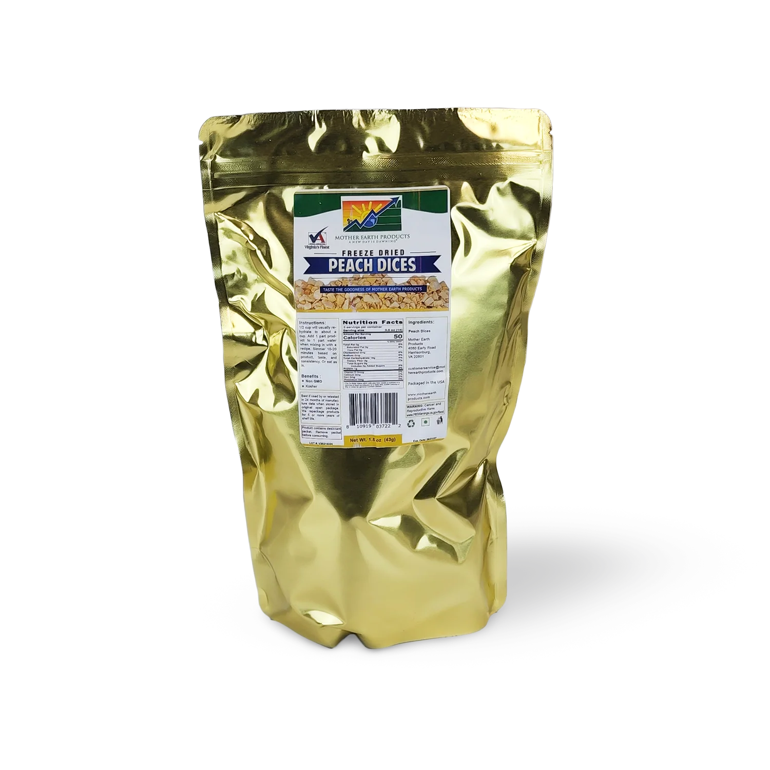 Freeze Dried Peach Dices - Image 3