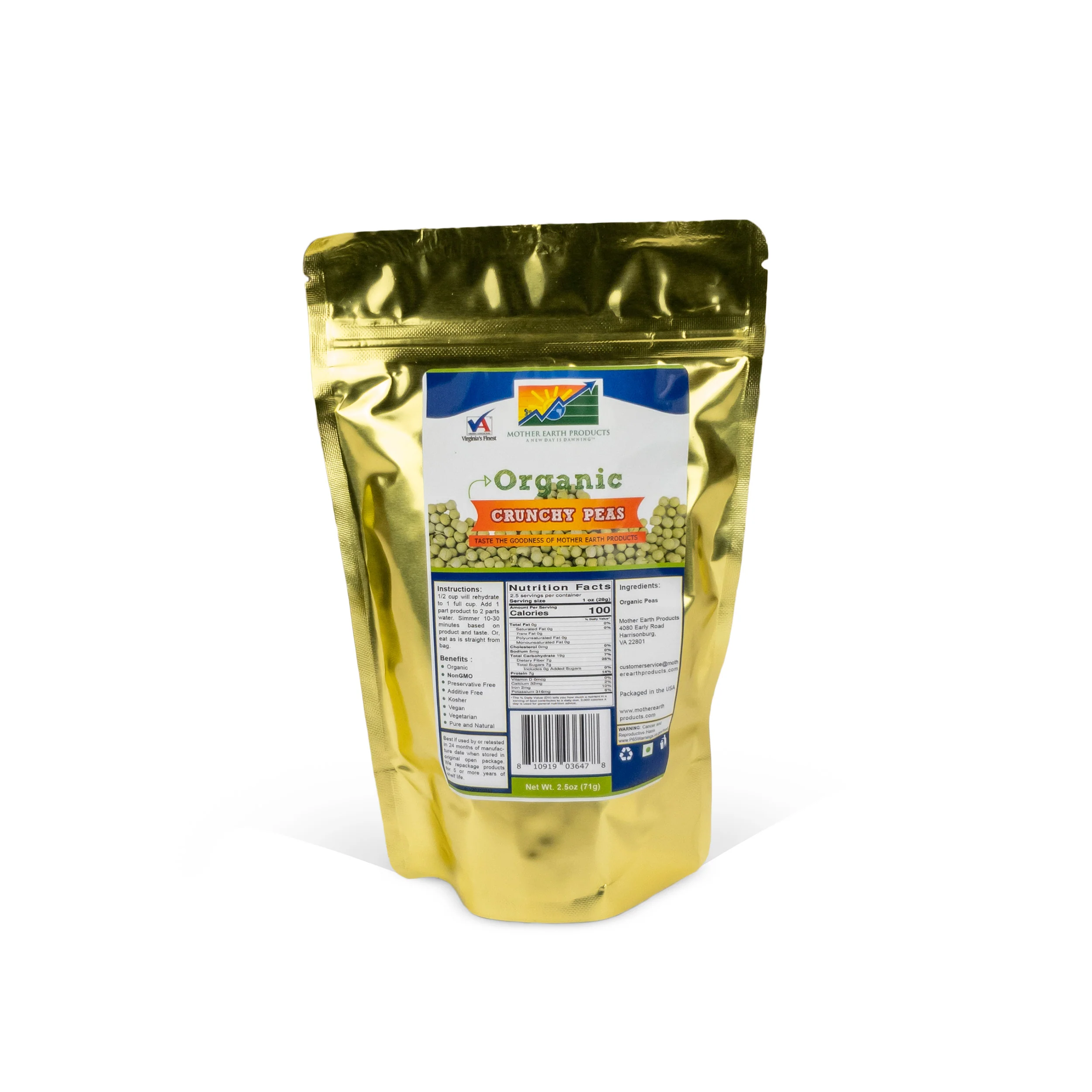 Organic Crunchy Peas - Image 2