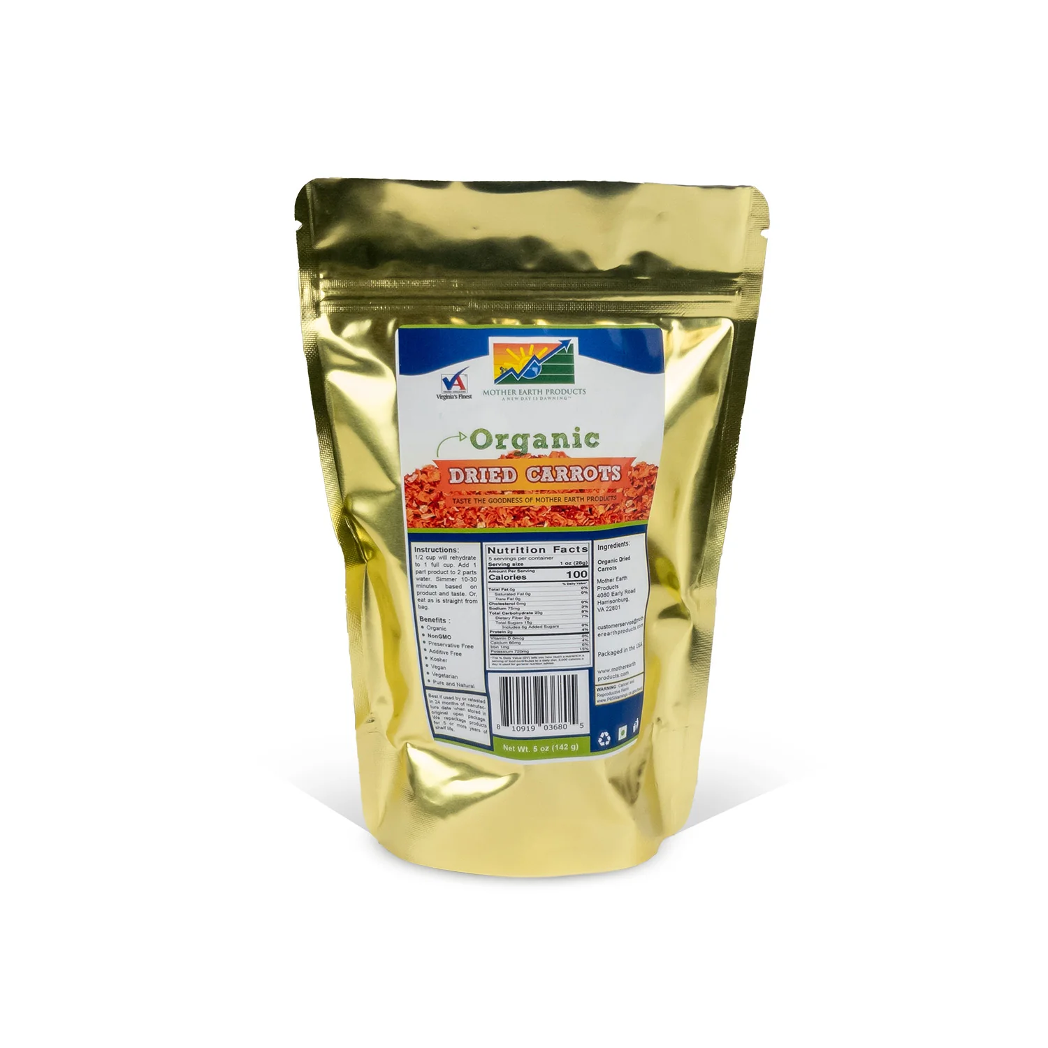 Organic Dried Carrots - Image 2