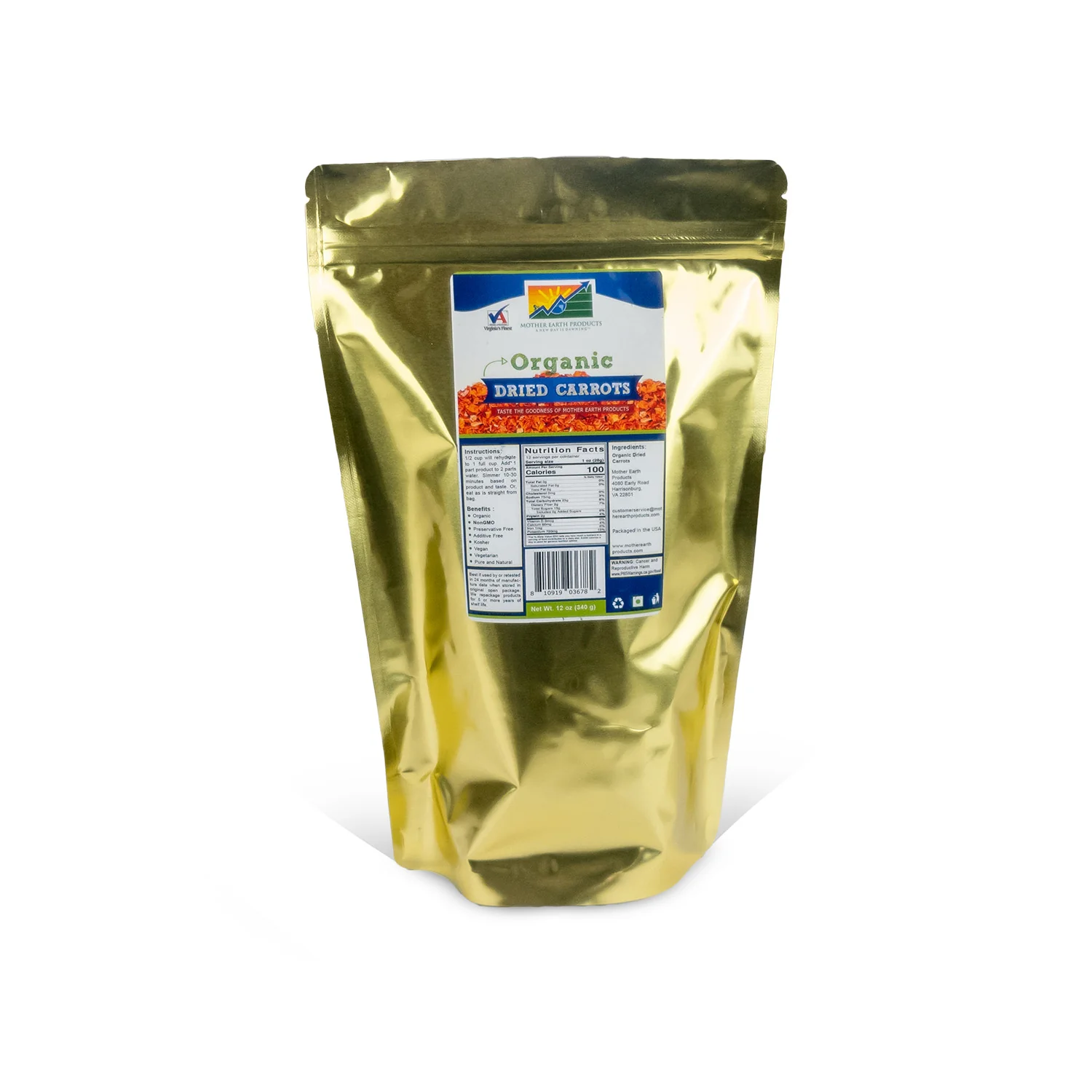 Organic Dried Carrots - Image 4
