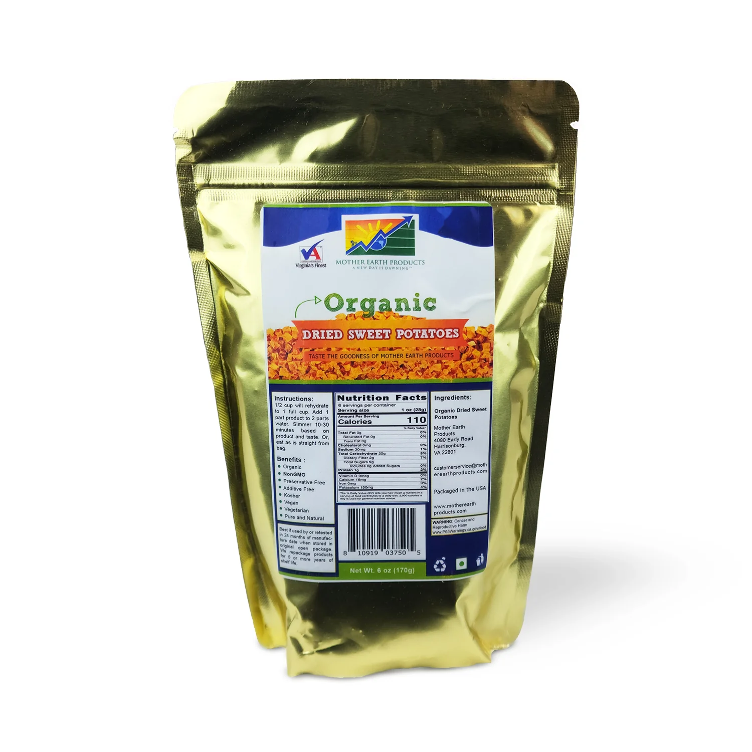Organic Dried Sweet Potatoes - Image 2