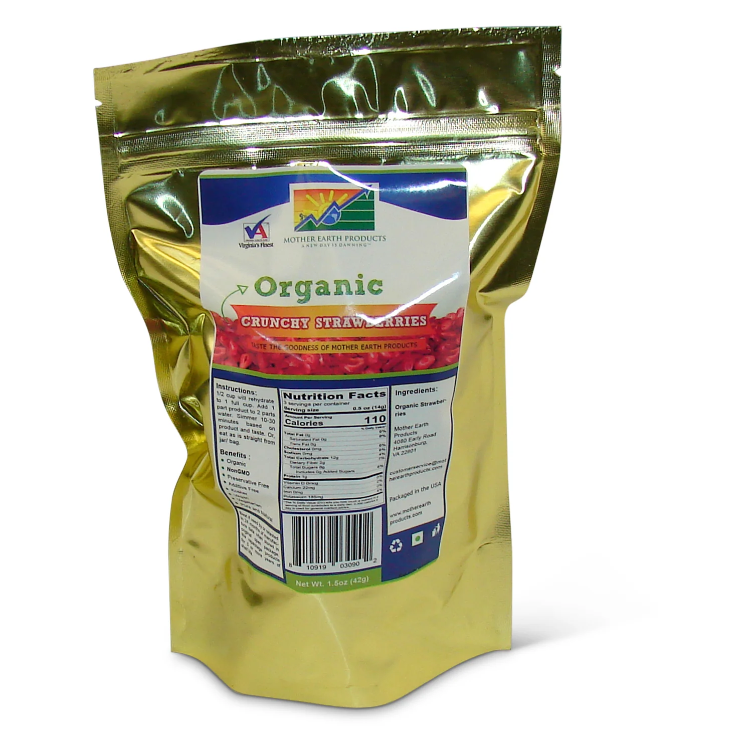 Organic Crunchy Strawberries - Image 2